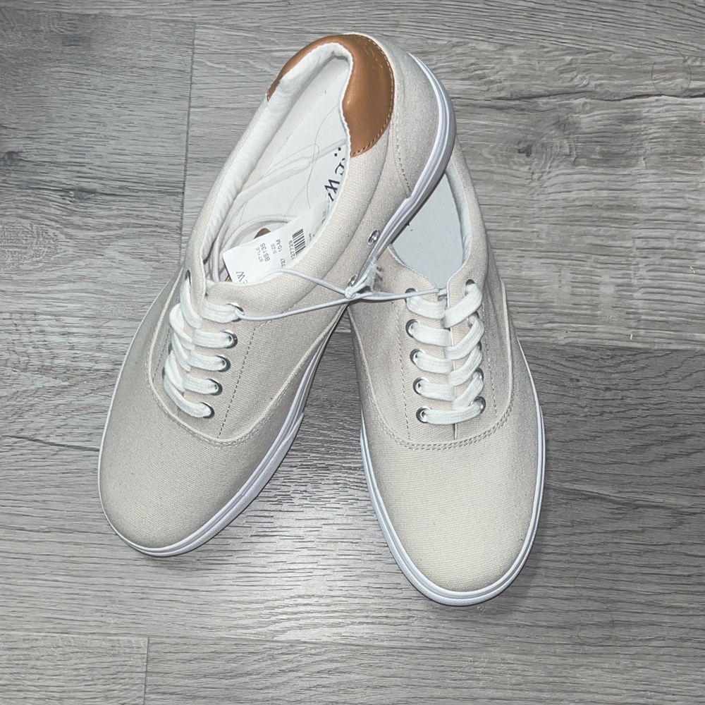 Men's Cream Canvas Sneakers (J Crew)